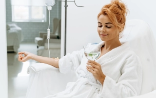 A Female Getting IV Drips | Re:forma in New York, NY